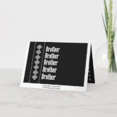 Uitnodiging BROTHER Usher Diamantruitpatroon (Achterkant)