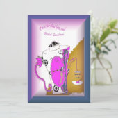 uitnodiging bruidsmeisje lunch (Staand voorkant)