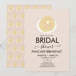 Uitnodiging bruidsontbijt pancakes brunch