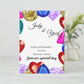 Uitnodiging bruiloft (Staand voorkant)