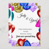 Uitnodiging bruiloft (Voorkant / Achterkant)