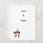 Uitnodiging bruiloft  (Achterkant)