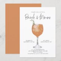 Uitnodiging Brunch & Mimosas Summer Cocktail Party