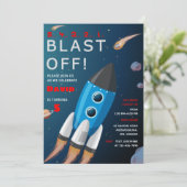 Uitnodiging buitenruimtevaart (Staand voorkant)