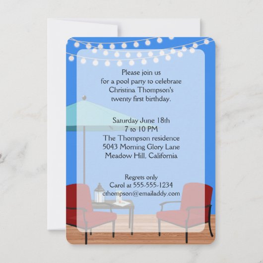 Uitnodiging buitenshuis (Achterkant)