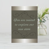 Uitnodiging Business Retail Store nodigt het opene (Staand voorkant)