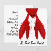 Uitnodiging Cajun Crawfish Boil Party (Voorkant / Achterkant)