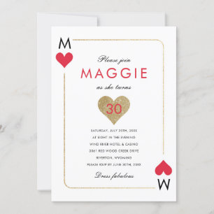 Uitnodiging casino Night Party