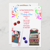 Uitnodiging Casino Thmet Bachelorette (Voorkant / Achterkant)