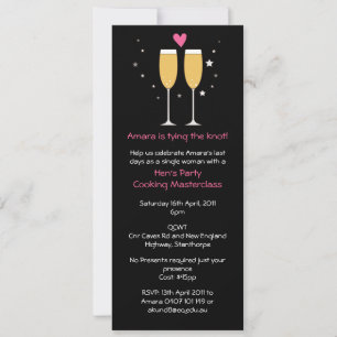 Uitnodiging Champagne Toast Bachelorette