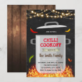 Uitnodiging chili kook wedstrijd (Voorkant / Achterkant)