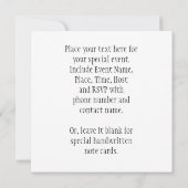 Uitnodiging Chinees symbool voor liefde op zonsond (Achterkant)