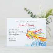 Uitnodiging Chinese Dragon Boat (Staand voorkant)
