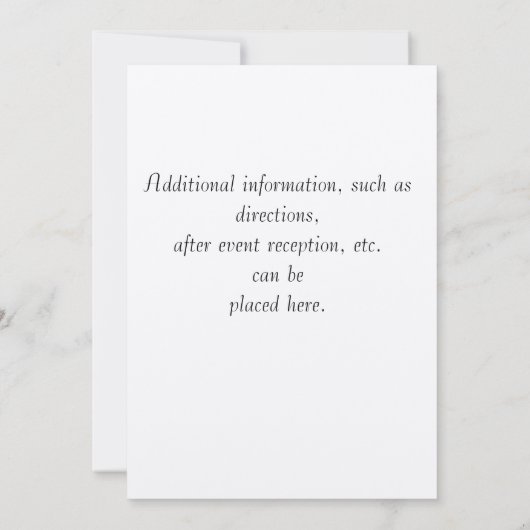 Uitnodiging Christening Cream Cross (Achterkant)