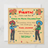 Uitnodiging Cinco De Mayo Fiesta (Achterkant)
