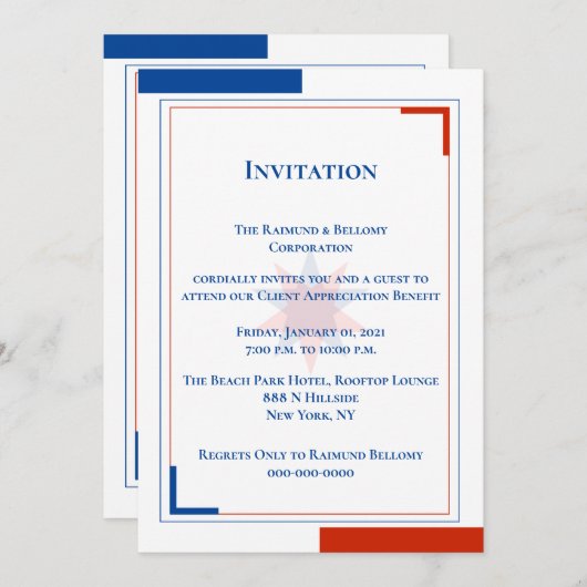 Uitnodiging consultant (Voorkant / Achterkant)