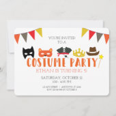 uitnodiging Costume Halloween Birthday Party (Voorkant)