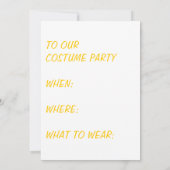 Uitnodiging Costume Party (Achterkant)