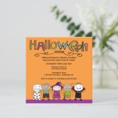 Uitnodiging Costume Party Halloween Party (Staand voorkant)