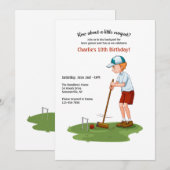 Uitnodiging Croquet Speler (Voorkant / Achterkant)