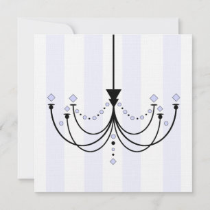 Uitnodiging Crystal Chandelier Party