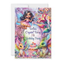 Uitnodiging Crystal Fairy Forest Feest