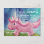 UITNODIGING CUMPLEAÑOS - FIESTA UNICORNIO (Voorkant)