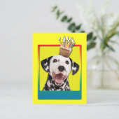 Uitnodiging Cupcake - Dalmatisch (Staand voorkant)