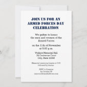 Uitnodiging dag wapendag, vlag op rood, Wh (Achterkant)