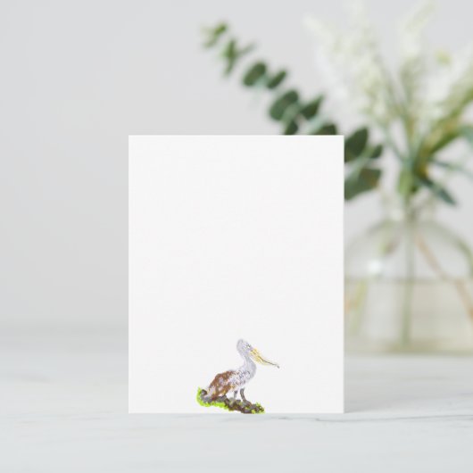 Uitnodiging: De storm; Pelican is hier Kaart (Staand voorkant)