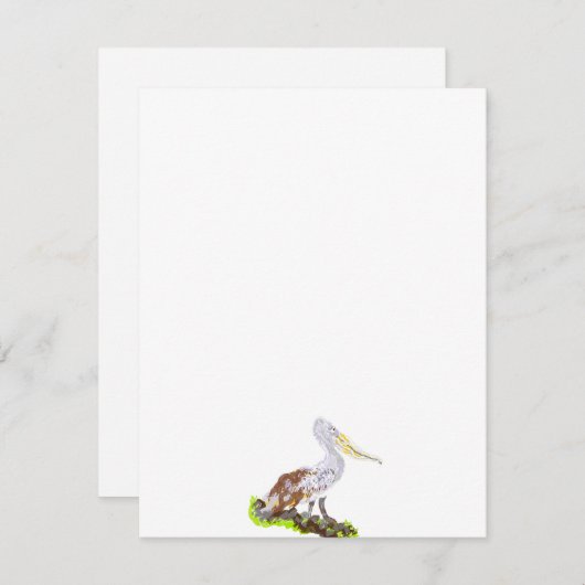 Uitnodiging: De storm; Pelican is hier Kaart (Voorkant / Achterkant)