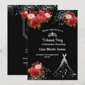 Uitnodiging Debutante Feest (Voorkant / Achterkant)