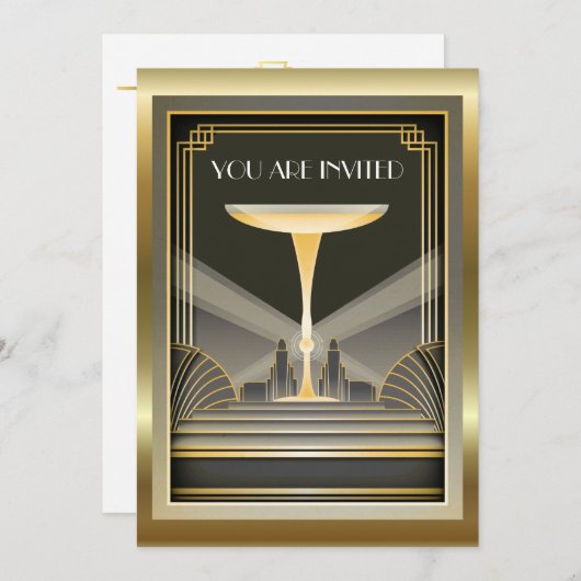 Uitnodiging Deco Contemporary Gala Event 2 (Voorkant / Achterkant)