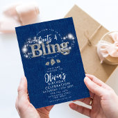 Uitnodiging Denim Cowboylaarzen en Bling Feest