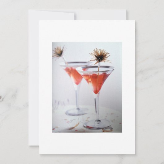 Uitnodiging "DINNER AND DRINKS" OF "COCKTAIL PARTY (Voorkant)