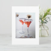 Uitnodiging "DINNER AND DRINKS" OF "COCKTAIL PARTY (Staand voorkant)