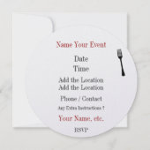 Uitnodiging Dinner Party Round - SRF (Achterkant)