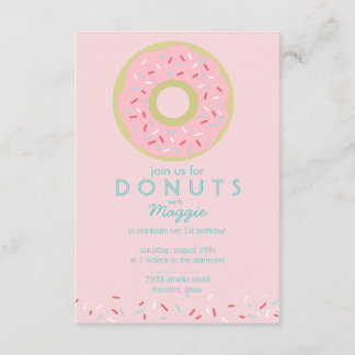 Uitnodiging Donut Party