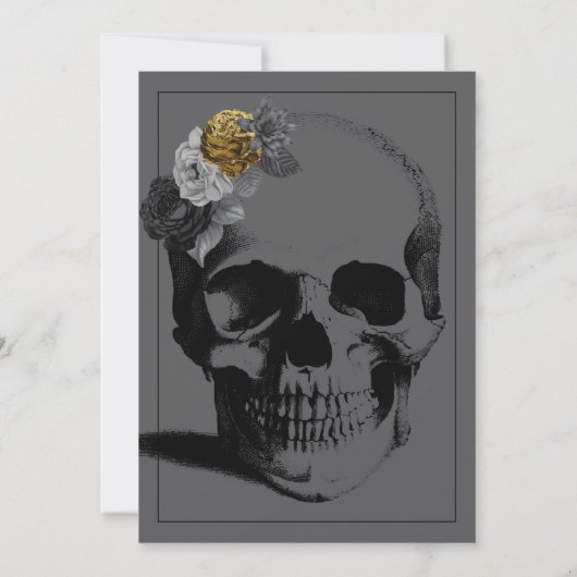 Uitnodiging 'Dood aan je 20'er jaren' Zwart en Gou (Achterkant)