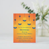 Uitnodiging Editable Deepavali (Staand voorkant)