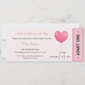 Uitnodiging: een klein schatje is onderweg kaart (Voorkant)