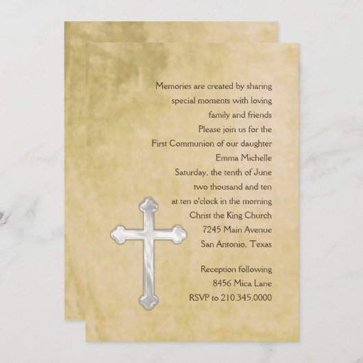 Uitnodiging eerste communautaire Waterverf (Voorkant / Achterkant)