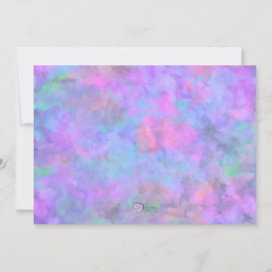 Uitnodiging eerste gemeenschap Abstract met kruis (Achterkant)