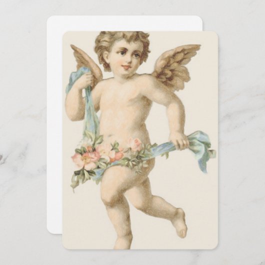 Uitnodiging eerste gemeenschap Cherub (Voorkant / Achterkant)