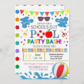 Uitnodiging einde schoolpool (Voorkant / Achterkant)