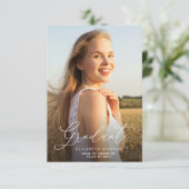 Uitnodiging en aankondiging van het White Script-a (Staand voorkant)