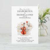 Uitnodiging en Programma voor een Recital met Hede (Staand voorkant)