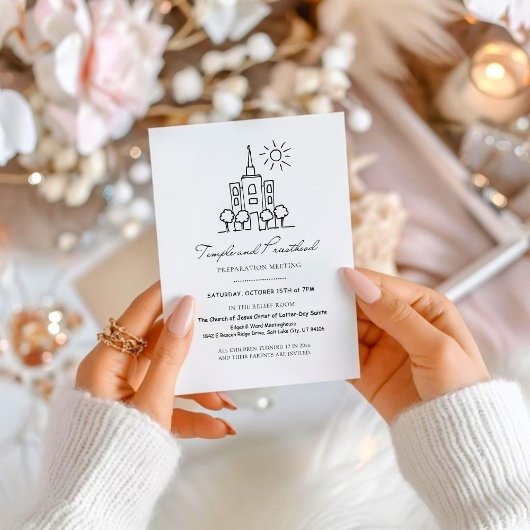 Uitnodiging en programma voor LDS-tempel en priest