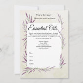 Uitnodiging Etherische Olie Klasse (Voorkant)