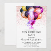 Uitnodiging Eve-partij nieuwjaar (Voorkant / Achterkant)